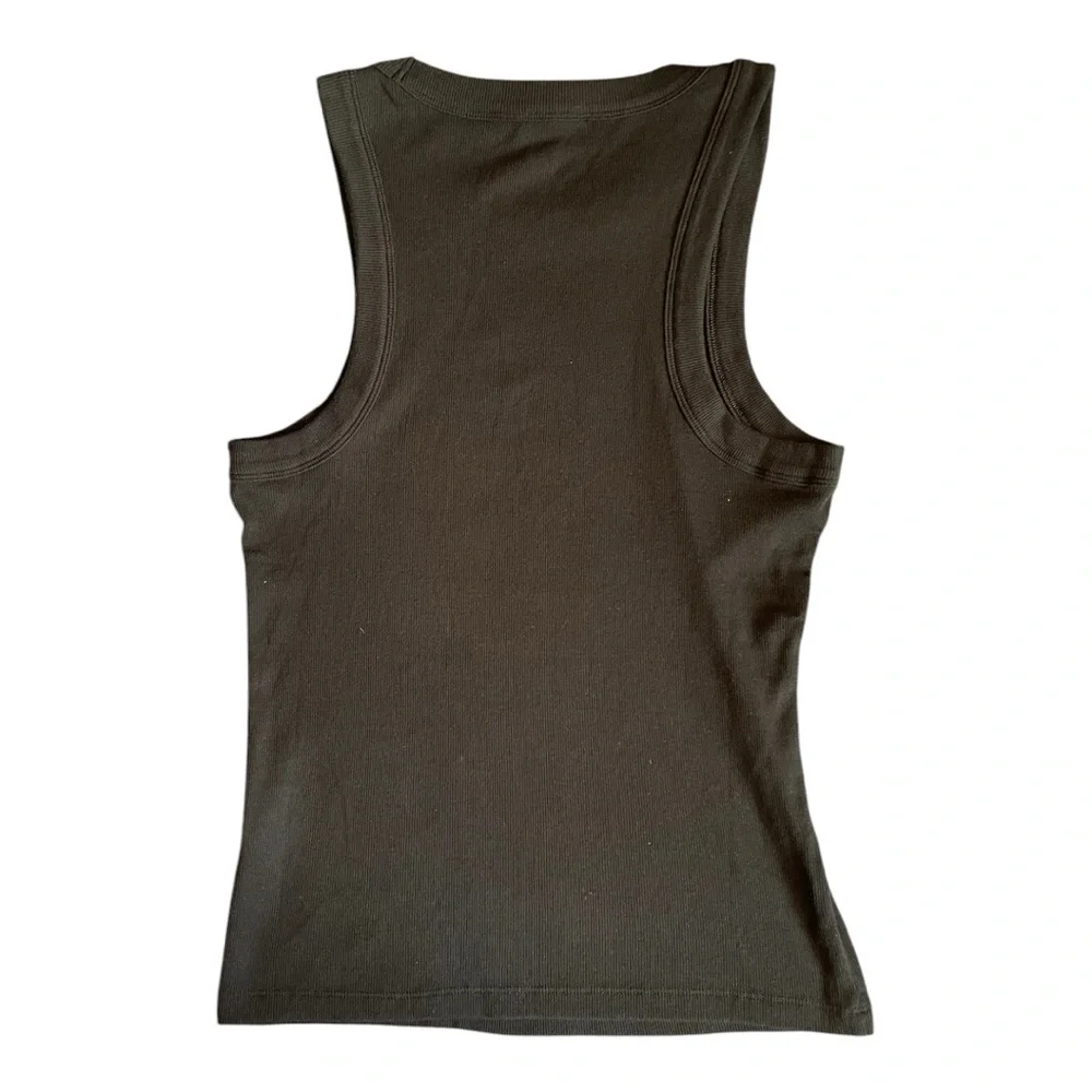 #042, Banana Republic Black Sleeveless Tank Top, NWOT, size L - Picture 2 of 3